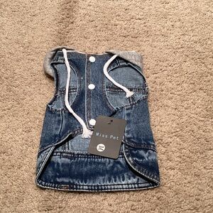 Blue Denim Jean Jacket for Small Pets